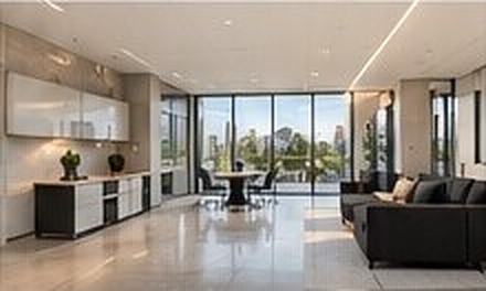 Modern office breakout area